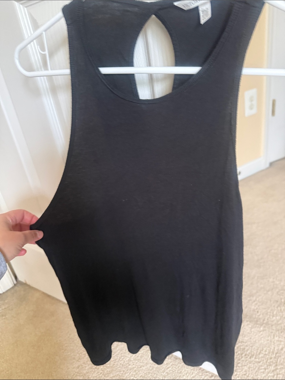 Victoria's Secret Black Racerback Tank Top